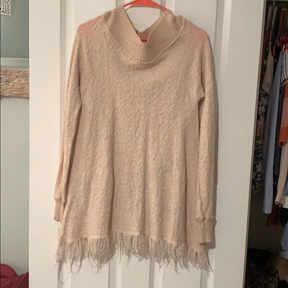 Free People Oversized Top with fringe